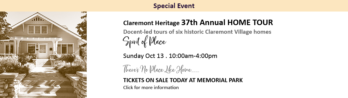 2019 Claremont Heritage Home Tour