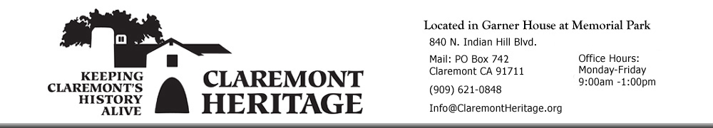 Click to send an email to Claremont Heritage...