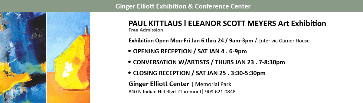 Paul Kittlaus and Eleanor Scott Meyers Art Exhibition Jan 2020