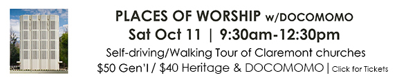 Claremont Church Tour with DOCOMOMO reservations