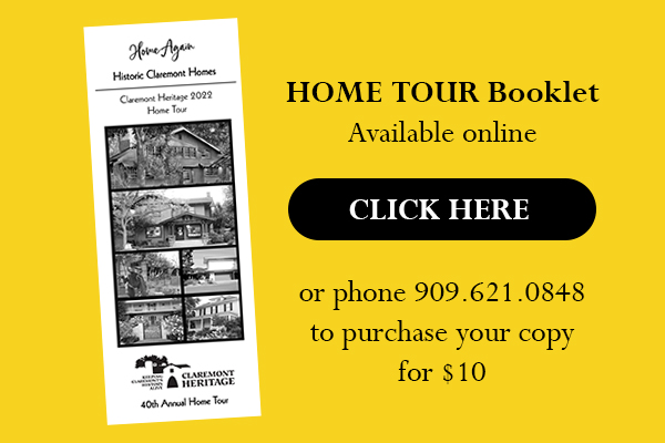 Claremont Heritage 2022 Home Tour Booklet