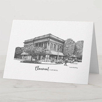 Note Card - Verbal Building - Claremont Hertage Bob Smith Claremont Collection