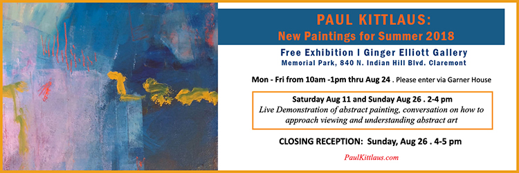 Paul Kittlaus Art Exhibition Aug 2018