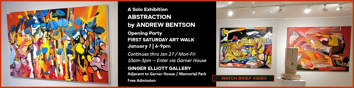 Abstraction by Andrew Bentson - Jan 2023 art exhibition brief video