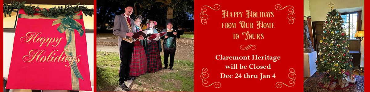 Happy Holidays from Claremont Heritage