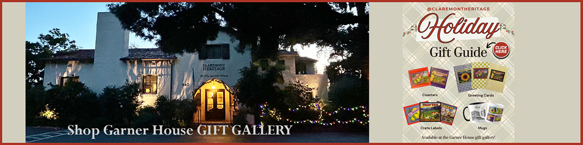 Claremont Heritage Garner House Gift Guide