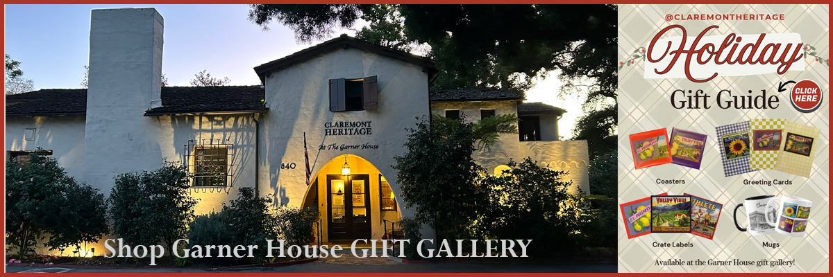 Claremont Heritage Garner House Gift Guide