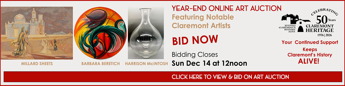 Year-end Online Art Auction ends Sun Dec at 12noon