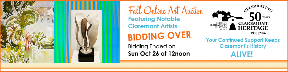 Claremont Heritage Fall Online Art Auction