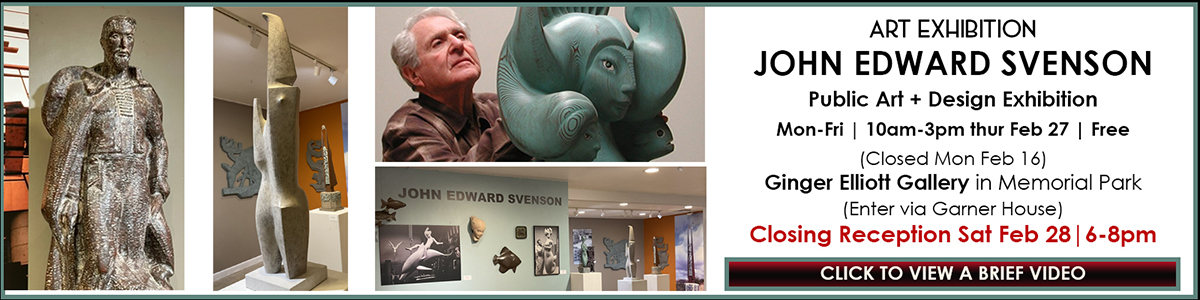 John Edward Svenson exhibition and brief video