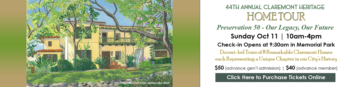 Claremont Heritage HOME TOUR Sun Oct 11 2026 10-4