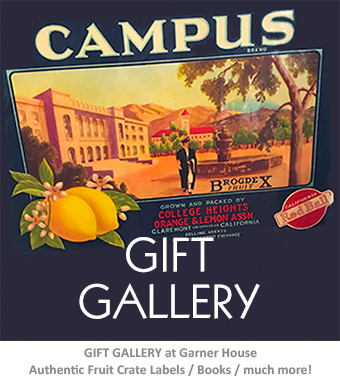 Shop Claremont Heritage Gift Gallery at Garner House and online

