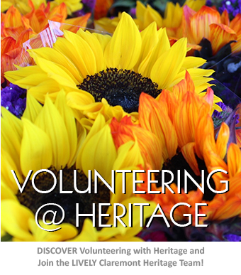Volunteer Opportunities with Claremont Heritage