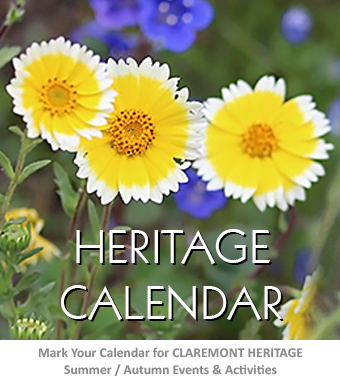 Claremont Heritage calendar