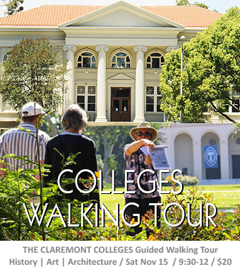 The Claremont College docent-led walking tour Sat Nov 15 | 9:30am | $20