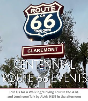 Claremont's Route 66 Centennial Tour and Talk and Oct 10